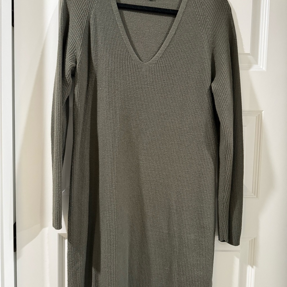 a new day V-Neck Olive Long Sleeve Dress